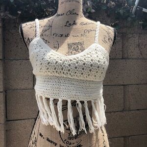 Coachella crochet crop top bra $5